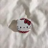 Gato Negro con Lazo Negro Estilo Dibujo Animado - Soporte Magnético para Teléfono, Soporte de Escritorio, Gadget Lindo y Versátil para Ver Series