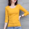 Fabricante Venta al por Mayor Exportación Otoño e Invierno Camisetas de Manga Larga para Mujer Slim y Cálidas Tops Interiores Camisetas Base Suministro Dropshipping