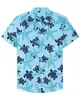 Camisa Hawaiana con Dibujos Animados Impresión 3D Cuello Redondo Manga Corta Sin Planchar Camisa para Hombre Top Casual