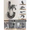 Grifo para Fregadero de Lavadero con Pistola de Rociado para Baño de Balcón Descarga de Inodoro, Una Entrada Dos Salidas Pistola de Agua de Alta Presión Dos en Uno