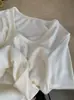 KEKEZOON Estilo Coreano de Principios de Invierno Simple Versátil Elástico Adelgazante Esponjoso Forrado Camiseta de Manga Larga con Cuello en U 9331