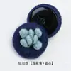 Cardigan Suéter Fino Feito à Mão Miaoyi Outono e Inverno Fio de Lã Bolsa Botão Dupla Cor Jaqueta Acessórios de Botão Decorativo