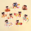 Adornos Decorativos de Pastel Net Red Nazha Ao C Hot Wheels Rojo Mixto Tianling Enchufe de Cumpleaños para Niños Niños