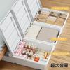 Caja de Almacenamiento Debajo de la Cama Plástico Productos para el Hogar Caja de Almacenamiento Multicapa Artefacto Caja de Almacenamiento Cajón Con Ruedas Caja Debajo de la Cama