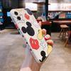 Funda protectora líquida de Mickey de dibujos animados para teléfono móvil Apple 16, iPhone 15 Pro/XR/11, funda blanda de 8 pulgadas, 14 p. m.