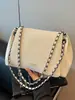 Bolsa Grande de Gran Capacidad para Mujer 2026 Verano Nuevo Estilo Bolso de Hombro Único Debajo del Brazo Color Sólido Casual Cadena Bolso Cruzado para Viajar