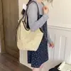 Bolsa de Mão Tecida Versátil de Grande Capacidade para Mulheres, Ombro Único, Sob o Braço, Palha, Bolsa Tote - Moda Tecida Transfronteiriça Primavera/Verão 2026