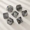 Dados de piedra de red de poliedros, suministro directo de fábrica, juego de mesa de mazmorras y dragones, juego informal, dados Z01