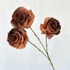 Transfronterizo Nuevos Productos Simulación Rosa Colorida Flor Falsa Decoración de Boda Arreglo Floral Adornos Hechos a Mano de Alta Gama Flor de Seda Hecha a Mano