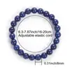 Pulseiras Elásticas de Obsidiana e Lápis Lazúli Artesanais Mais Vendidas da Temu Shein Tk para Homens e Mulheres, Atacado do Fabricante