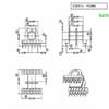 ER3942 transformador esquelético de alta frequência ER39 esquelético de baquelite slot duplo esquelético slot duplo esquelético 7+7 esquelético eletrônico