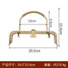 18cm20.5cm Três Flores Quadrado Portátil Latão Antigo Dourado Claro Prata Dourado Focinho Dourado Bolsa Acessórios