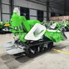 Colheitadeira de Arroz Pequena Agrícola 15 Cavalos de Potência Autopropelida de Esteiras para Colheita de Arroz e Trigo