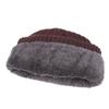 Inverno Quente Frio Chapéu de Lã Masculino forrado com lã Chapéu Tricotado Espesso com Etiqueta de Letra Esportes ao Ar Livre Proteção de Orelha Chapéu de Esqui
