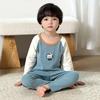 Conjunto de Ropa de Otoño para Niños, Ropa Interior Térmica 100% Algodón para Niños, Chaqueta Gruesa de Algodón Antibacteriana Clase A, Nuevo Estilo Otoño e Invierno
