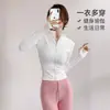 Ropa Deportiva Profesional de Secado Rápido Transpirable para Mujer Ajustada Ropa Deportiva de Manga Larga Ajustada Chaqueta Deportiva para Correr al Aire Libre Ropa de Yoga