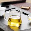 Suministros del Fabricante Taza de Feria de Vidrio Resistente al Calor Transparente Cuadrada Taza de Té de Vidrio Cuadrada Boca Cuadrada Juego de Té Kung Fu Taza de Feria Cuadrada