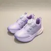 Tamanho 28-32 sapatos esportivos infantis de couro com sola leve para meninas, sapatos infantis casuais com fivela torcida atacado 6597