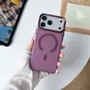 Adecuado para iPhone 18 Pro Max, funda magnética para teléfono con sensación de piel, cubierta protectora de marco metálico mate escarchado Apple 17