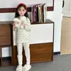 Pijama Infantil Clase A Set Estilo Otoño e Invierno Algodón Puro Sin Huesos Lycra Pijama para Niños y Niñas Ropa de Otoño y Pantalones Ropa para el Hogar