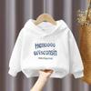 Sudadera Fina con Capucha Nueva y Elegante para Primavera y Otoño Ropa Versátil para Niños Unisex Manga Larga Top Moderno