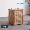 Caja de almacenamiento de malla de madera maciza nórdica caja de almacenamiento grande con tapa caja de almacenamiento para tienda de ropa Mesa B&B mesa de centro caja de almacenamiento