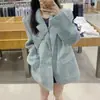 Chaqueta de Lana a Cuadros Forrada 2026 para Mujer, Diseño Retro Americano, Blazer de Primavera y Otoño
