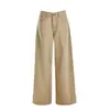 Pantalones vaqueros para mujer transfronterizos, pantalones caqui de pierna ancha holgados estilo americano hasta el suelo, longitud extendida caqui con teñido de patrón de primavera