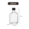Garrafa de Vidro Selada para Bebidas Atacado 350ML Transparente Pequena Garrafa de Vinho Garrafa para Alimentos Café Chá de Leite Garrafa para Café Gelado