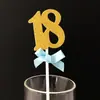 Cartão de bolo de 100 dias, inserções decorativas, bandeira de cem dias para bebê, 18 anos, plug-in 5G, mesa de sobremesas