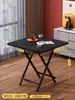 Mesa Plegable Alquiler Habitación Mesa de Comedor Sencilla Mesa Cuadrada Doméstica Sencilla 2 Personas 4 Personas Puesto Mesa de Comedor Portátil