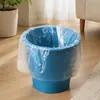 Sacos de Lixo Especiais para Quartos de Hotel Descartáveis Branco Transparente Abertura Plana Espessados Sacos Plásticos Domésticos Atacado