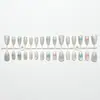 E-commerce Transfronteiriço Mais Vendido Novo Estilo Unhas Vestíveis Toque de Luxo Unhas Estampa Formato Amêndoa Manicure Pontas de Unha Pontas de Unha Postiça Produto Acabado