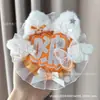 Colección de Celebridades con Temática Naranja Etiquetas de Identificación de Apoyo DIY Reflectantes Tela No Tejida Colgantes Exquisitos Terminados Mercancía de Concierto