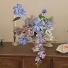 Flores Artificiales Moradas Iotc Monet Garden para Lugares de Foto de Moda, Montaje de Escenas, Escaparates y Decoración Suave con Flores Falsas