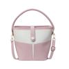 Nova Bolsa Balde Costura Contraste Colorido Feminina Verão 2025 Simples Tendência Moda Ombro Mão Transversal