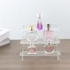 Suporte de Exibição Acrílico 3 Camadas Suporte de Exibição Transparente Cupcake Perfume Armário de Armazenamento em Camadas para Desktop