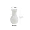 Mini Jarrón de Bolsillo de Porcelana Blanca Casa de Muñecas Casa de Muñecas Cerámica Adornos Finos Pegatinas para Refrigerador Casa de Niños