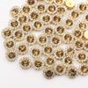 Vendas Diretas da Fábrica Recipiente Girassol Redondo Camada Dupla Flor Diamante DIY Laço Bolsa de Sapato Acessórios de Vestuário Acessórios Diamante Garra