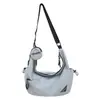 Bolso cruzado de nailon para mujer, bolso ligero para hombre, bolso tipo dumpling de gran capacidad, bolso de tela para estudiante, bolso de hombro para el trabajo, estilo deportivo