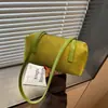Bolsa Boston de bolos de color liso para mujer, bolso de hombro versátil minimalista, bolsa de mano tipo tote de gran capacidad, bolso almohada de mano