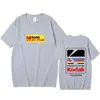 Camiseta Gráfica Logo Arco-Íris Abertura Câmera Kodak Masculina Algodão Vintage Street Preta 2026 Nova
