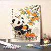 Caqui Ruyi Pintura a Óleo Digital Preenchimento Colorir Feito à Mão DIY Cura Descompressão Sala de Estar Decorativa Pintura Acrílica Presentes