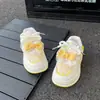 Zapatillas de Encaje con Lazo para Niñas 2026 Primavera/Verano Nuevos Zapatos Casuales Versátiles de Moda Zapatos Deportivos a Cuadros para Niños