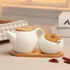 Juego de Tarros Cerámicos para Condimentos del Hogar Botella Tarro para Condimentos Caja para Condimentos Tarro para Sal Tarro para Chile Suministros de Cocina Caja para Condimentos Nuevo Producto