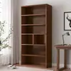 Estante de Livros Pequena de Chão Multicamadas Rack de Armazenamento de Madeira Rack de Colocação de Livros Rack de Armazenamento para Sala de Estar Cozinha Armário de Vinho de Madeira