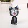 Criativo bonito desenho animado feliz fofo animal de estimação simulação balançando a cabeça cachorrinho boneca decoração suporte para celular carro resina artesanato