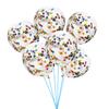 Globo de espuma globo de lentejuelas electrostático globo de látex transparente de 12 pulgadas con lentejuelas globo de decoración para bodas y festividades