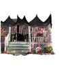 Venta al por mayor de fábrica Amazon Halloween Gasa Huella de mano de sangre Mancha de sangre Cubierta de cortina de puerta Sudario Horror Festival de fantasmas Casa encantada Fiesta