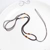Fio fino com conta de cauda corda de colar de jade corda de pingente corda de pingente ajustável acessórios cordão de colar atacado